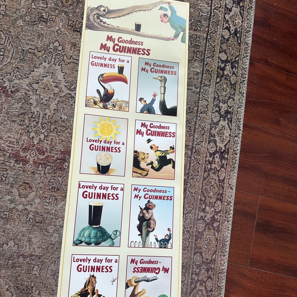 Vintage my goodness it’s Guinness framed poster collage